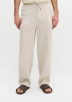 Hose Model Mossbo Jogger loose aus feinem Leinen