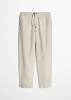 Hose Model Mossbo Jogger loose aus feinem Leinen