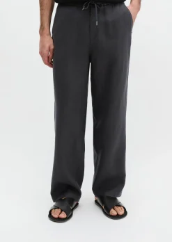 Hose Model Mossbo Jogger loose aus feinem Leinen