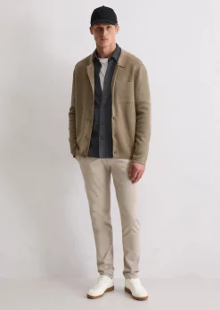 Hose Model Stig Jogger shaped aus Two-Tone Organic Cotton Stretch