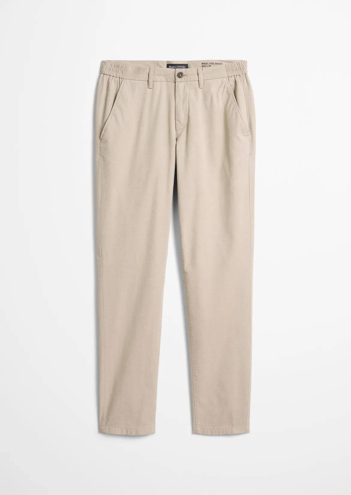 Hose Model Stig Jogger shaped aus Two-Tone Organic Cotton Stretch