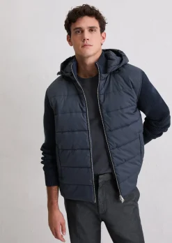 Hybridjacke regular mit Strickärmeln