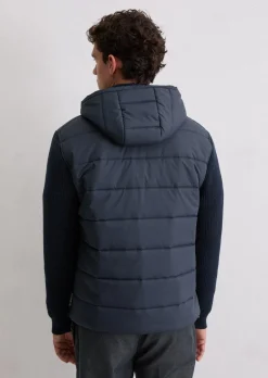 Hybridjacke regular mit Strickärmeln