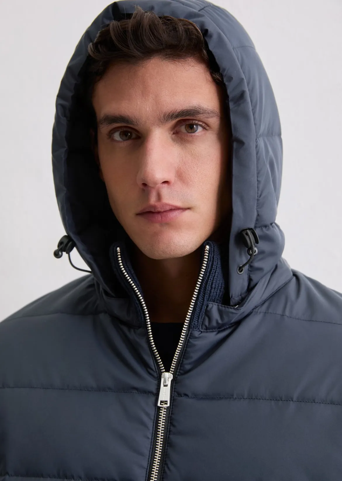 Hybridjacke regular mit Strickärmeln