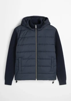 Hybridjacke regular mit Strickärmeln