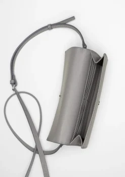 2in1 Crossbody Bag aus fein genarbtem Rindleder