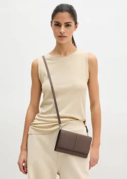 2in1 Crossbody Bag aus fein genarbtem Rindleder