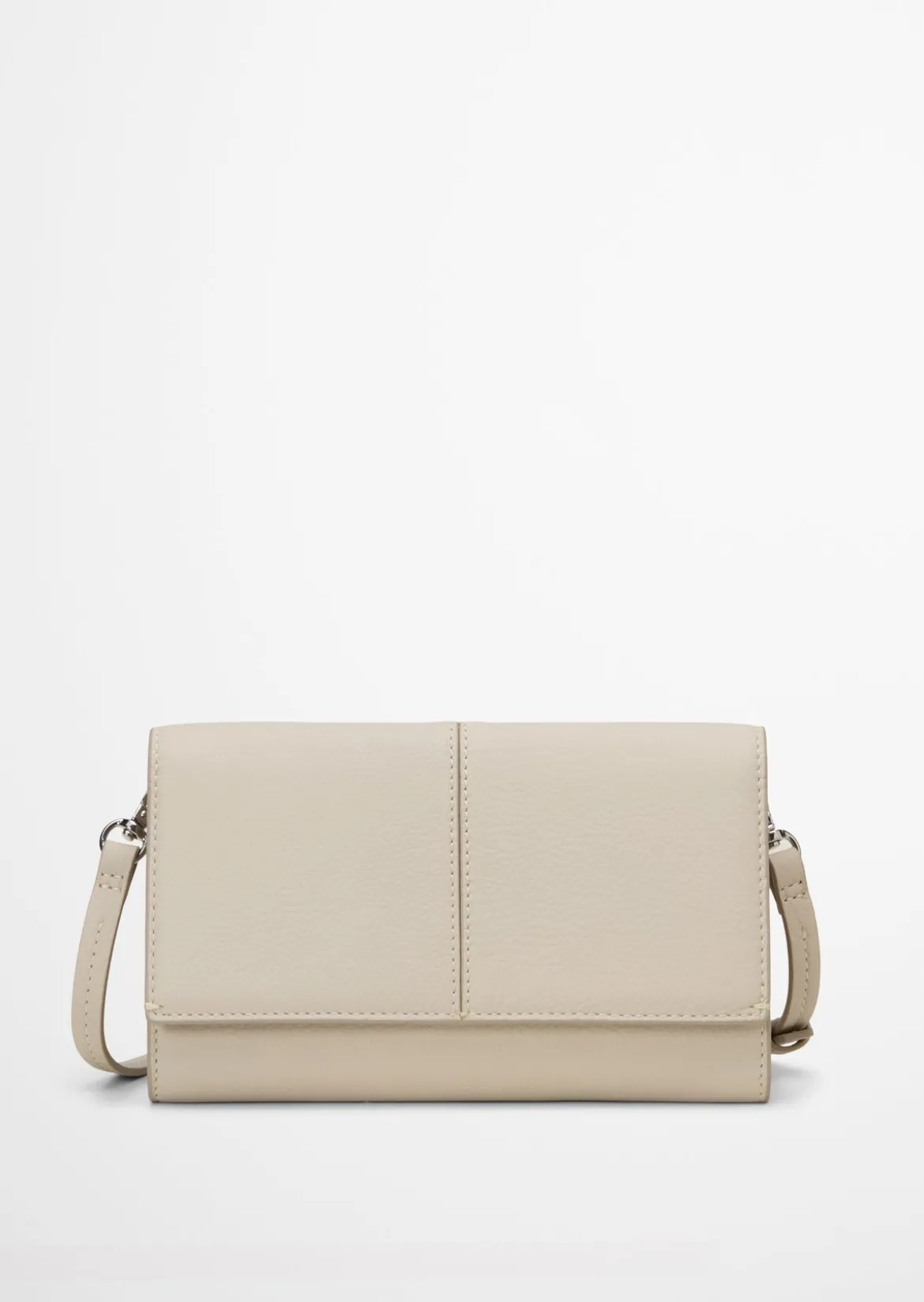 2in1 Crossbody Bag aus fein genarbtem Rindleder