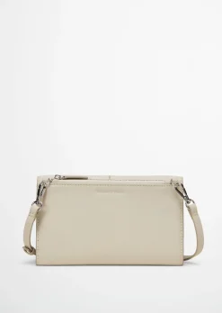 2in1 Crossbody Bag aus fein genarbtem Rindleder