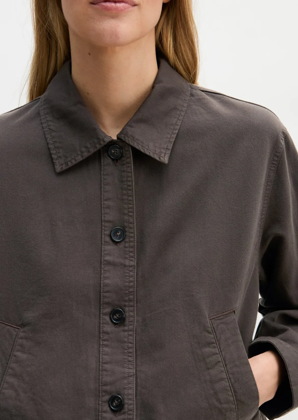 Indoor-Jacke A-Shape aus Organic Cotton-Lyocell-Leinen-Mix