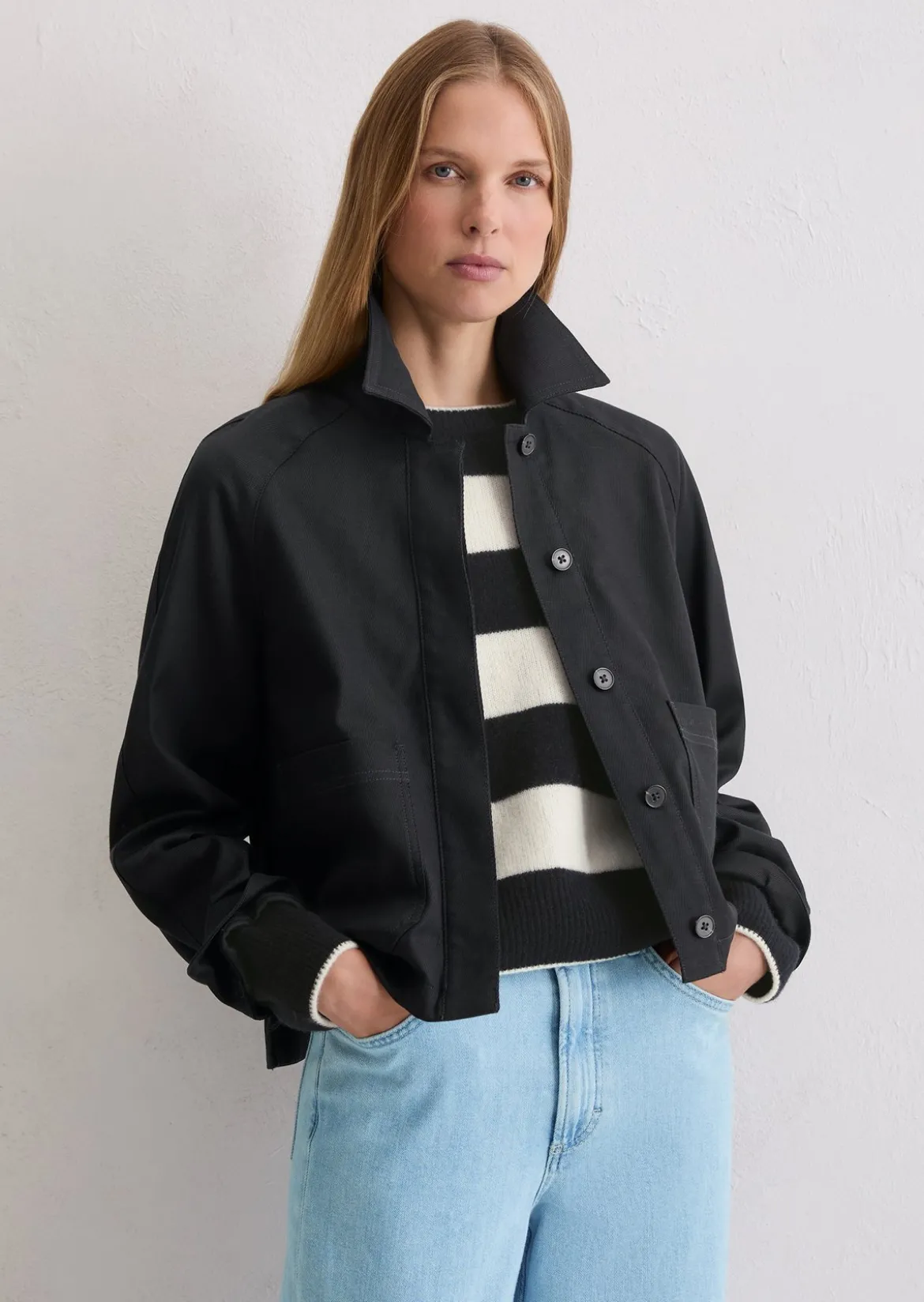 Indoor-Jacke regular mit TENCEL™ Lyocell