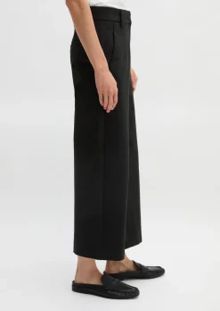 Interlock-Jersey-Hose wide aus stretchigem Organic Cotton-Mix