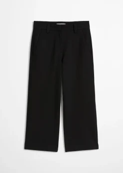 Interlock-Jersey-Hose wide aus stretchigem Organic Cotton-Mix