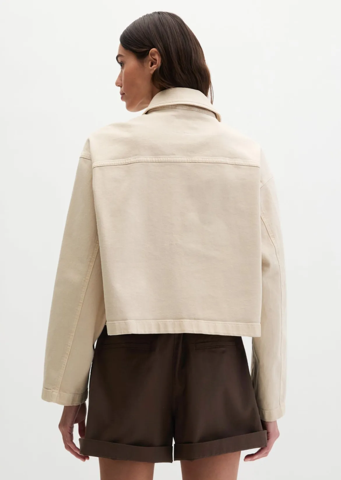 Jacke relaxed aus Garment dyed Baumwolle