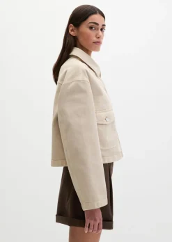 Jacke relaxed aus Garment dyed Baumwolle