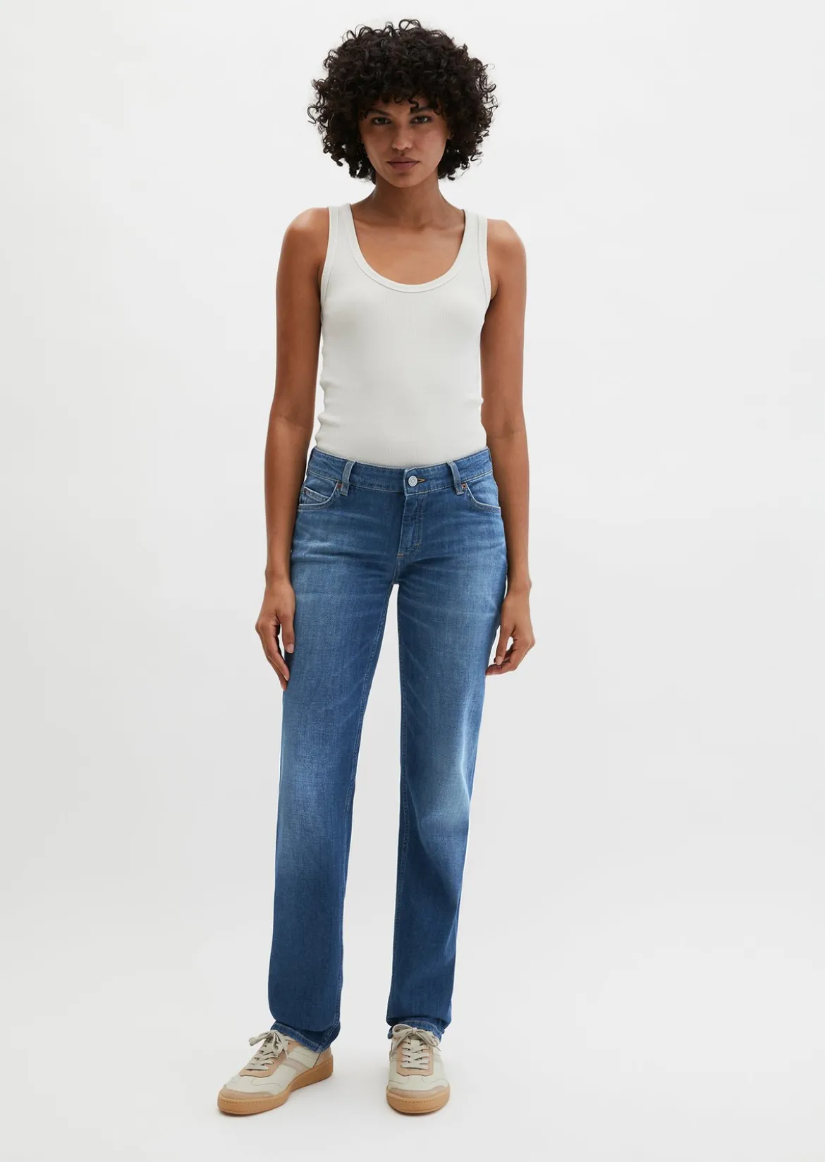Jeans Model Alby straight aus italienischem Candiani-Denim