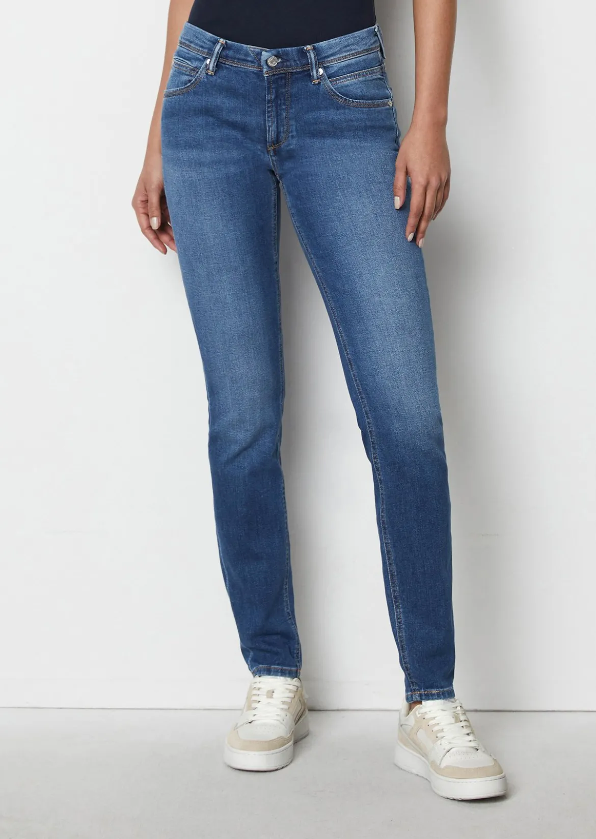 Jeans Model Alva slim aus stretchigem Organic Cotton-Mix