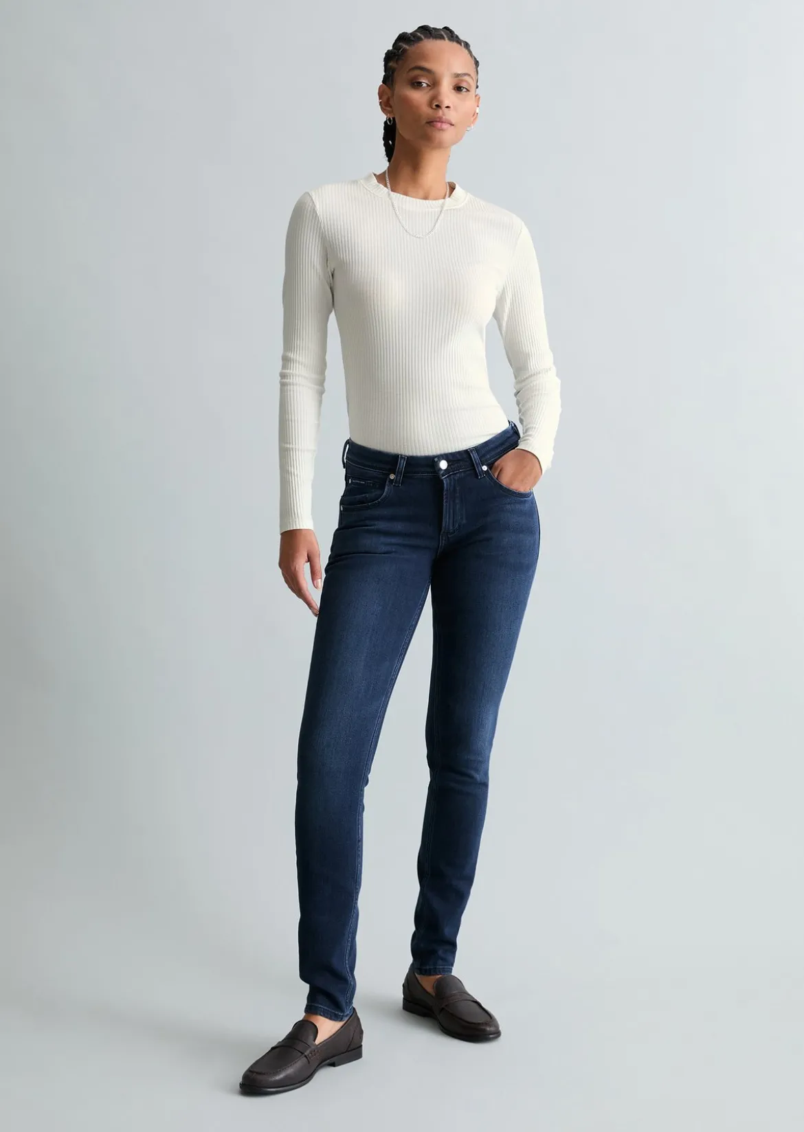 Jeans Model Alva slim aus Organic Cotton-Lyocell-Mix