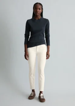 Jeans Model Alva slim cropped aus Organic-Cotton-Lyocell-Stretch