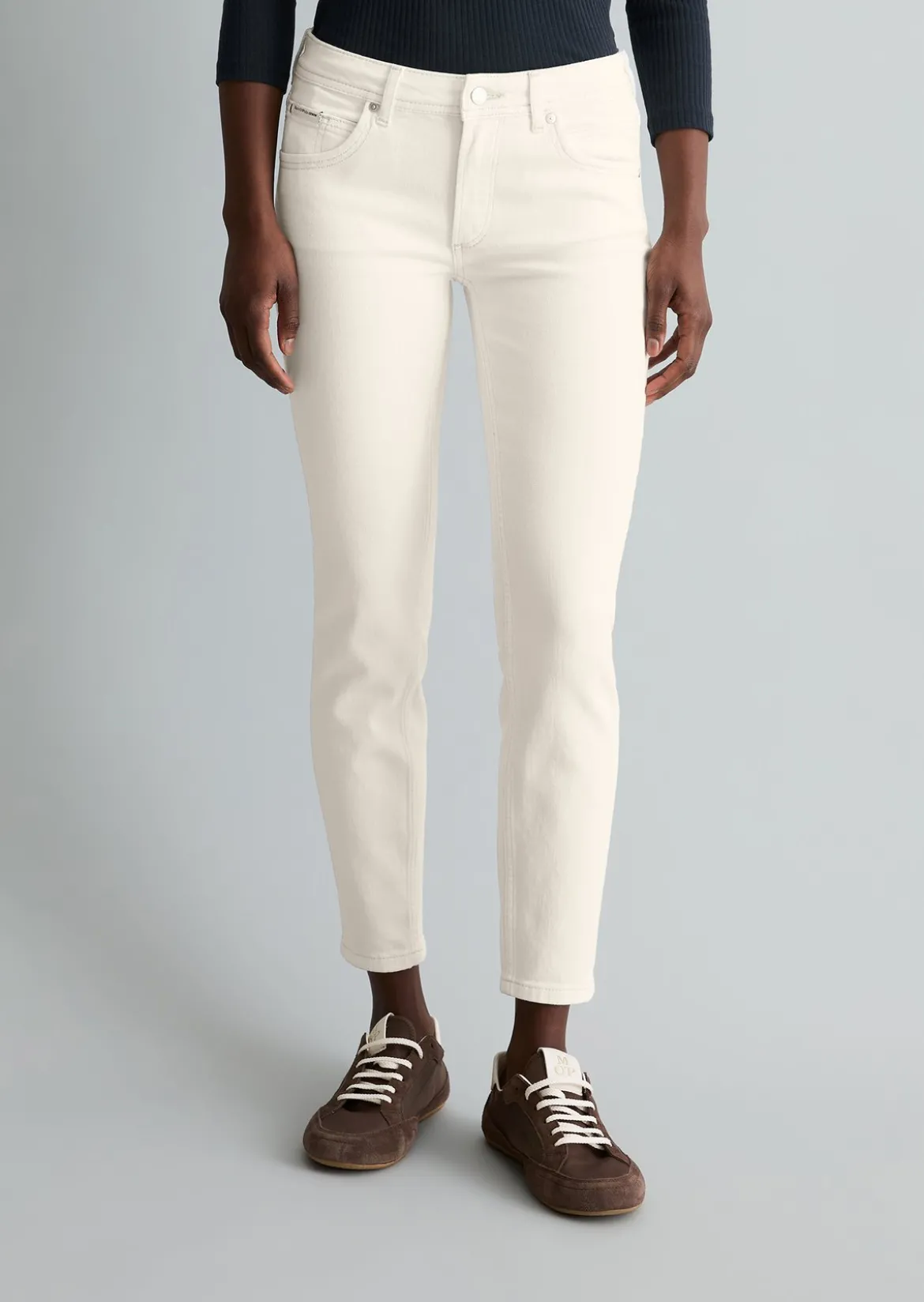 Jeans Model Alva slim cropped aus Organic-Cotton-Lyocell-Stretch