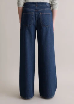 Jeans Model Anjo wide aus Rigid Denim ohne Elasthan