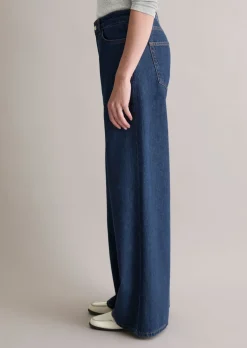 Jeans Model Anjo wide aus Rigid Denim ohne Elasthan