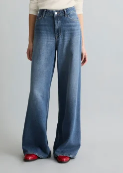 Jeans Model Anjo wide aus fließendem Lyocell-Mix