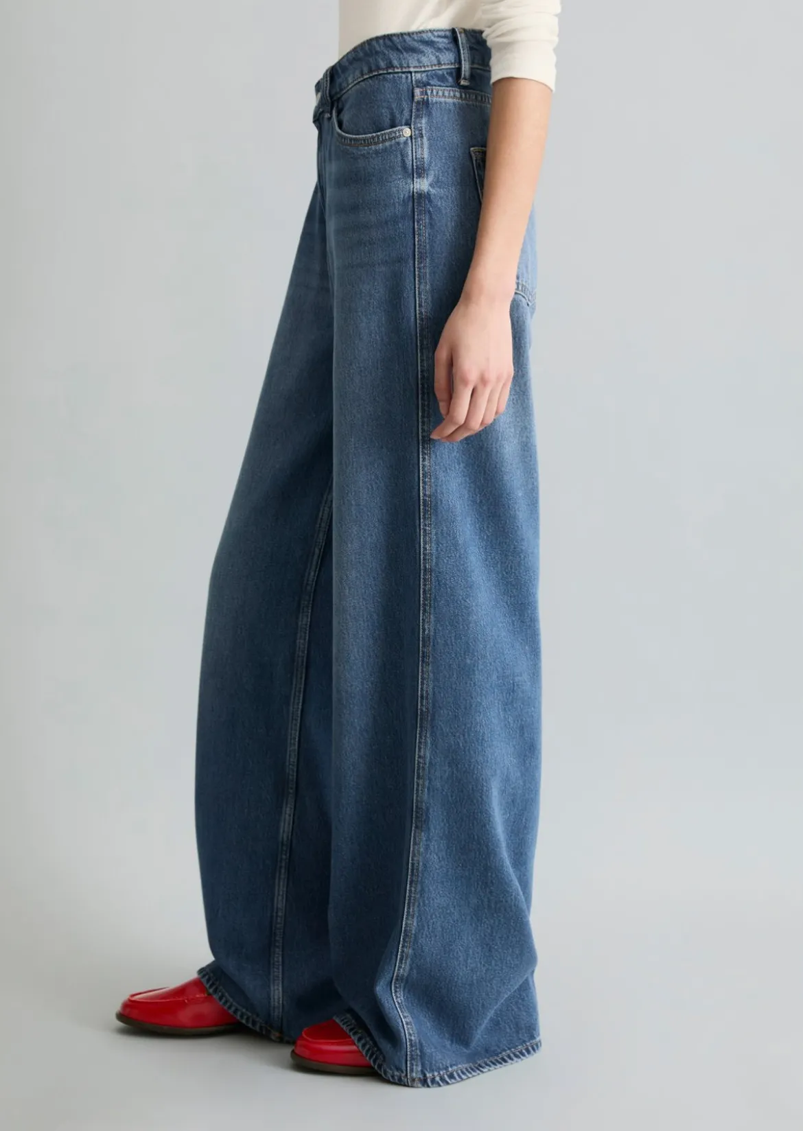Jeans Model Anjo wide aus fließendem Lyocell-Mix