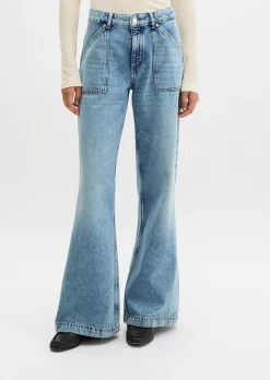 Jeans Model Caya flared aus reiner Baumwolle