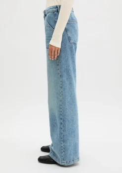 Jeans Model Caya flared aus reiner Baumwolle