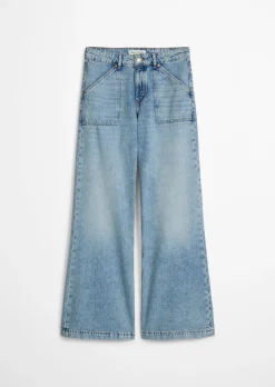 Jeans Model Caya flared aus reiner Baumwolle