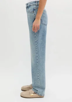 Jeans Model Elin straight aus Rigid Denim ohne Elasthan