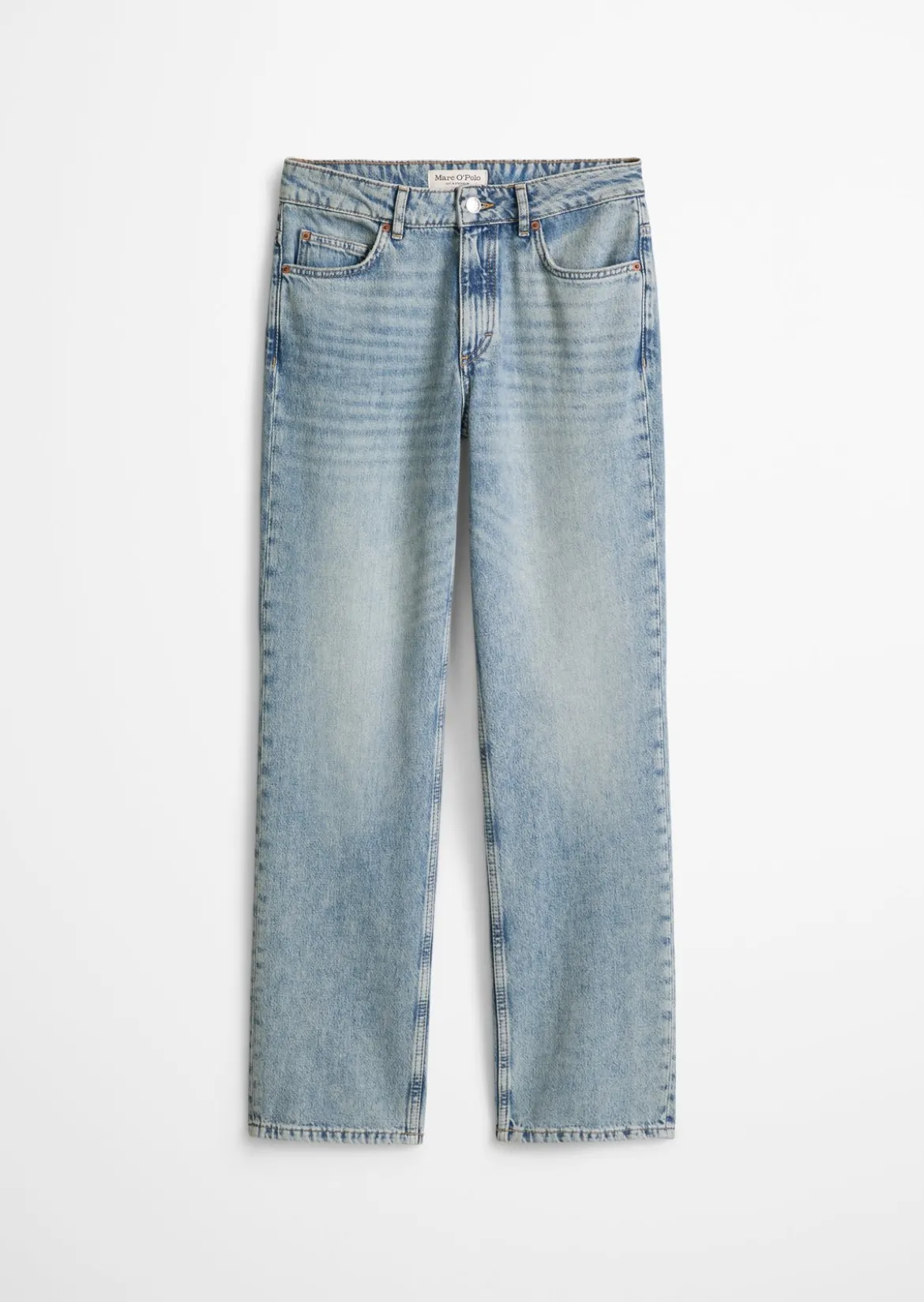 Jeans Model Elin straight aus Rigid Denim ohne Elasthan