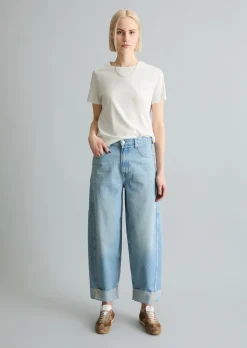 Jeans Model Enni wide barrel cropped aus reiner Bio-Baumwolle