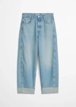 Jeans Model Enni wide barrel cropped aus reiner Bio-Baumwolle