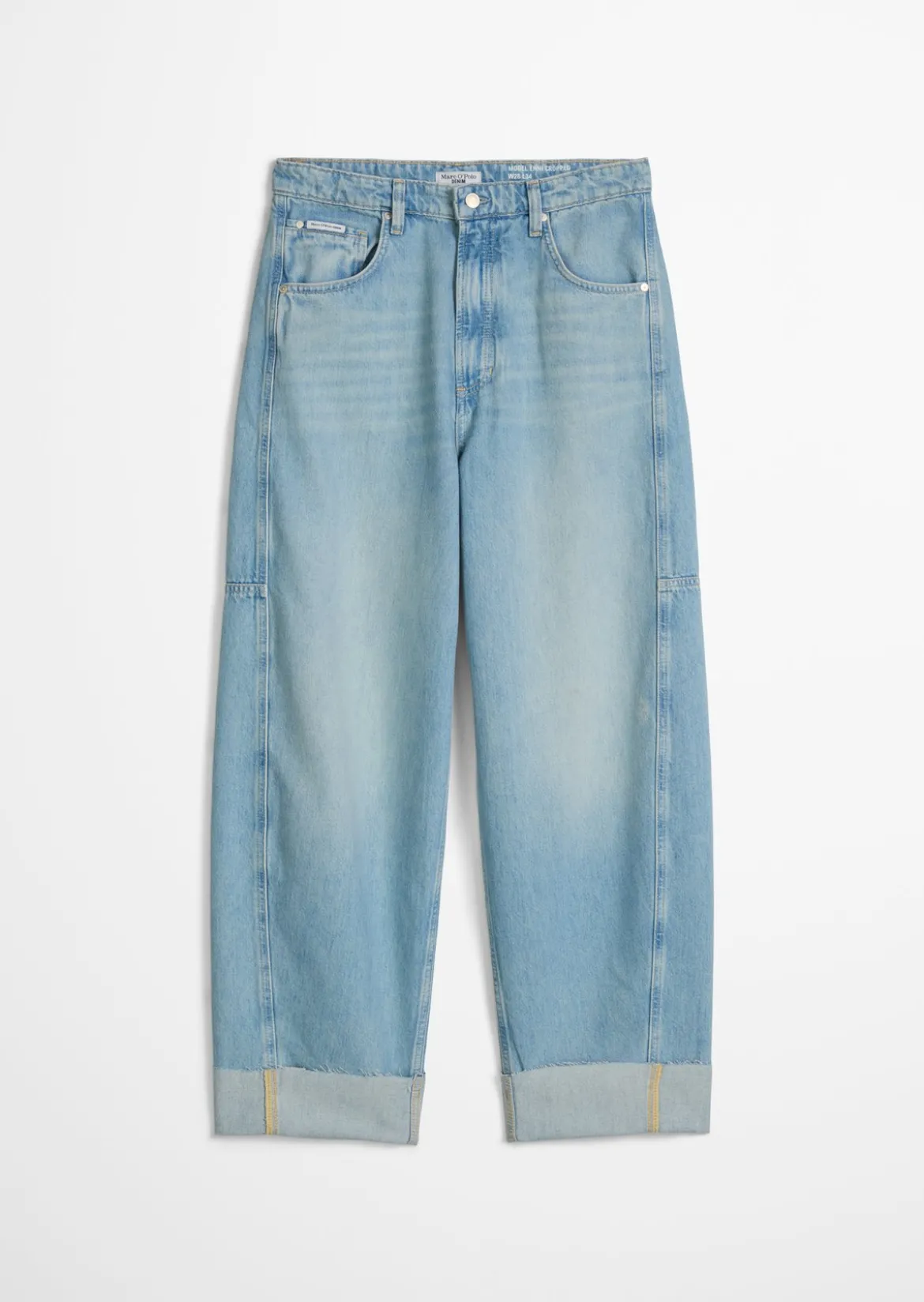 Jeans Model Enni wide barrel cropped aus reiner Bio-Baumwolle