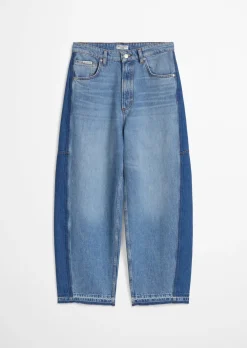 Jeans Model Enni wide barrel cropped mit Ananasblattfasern