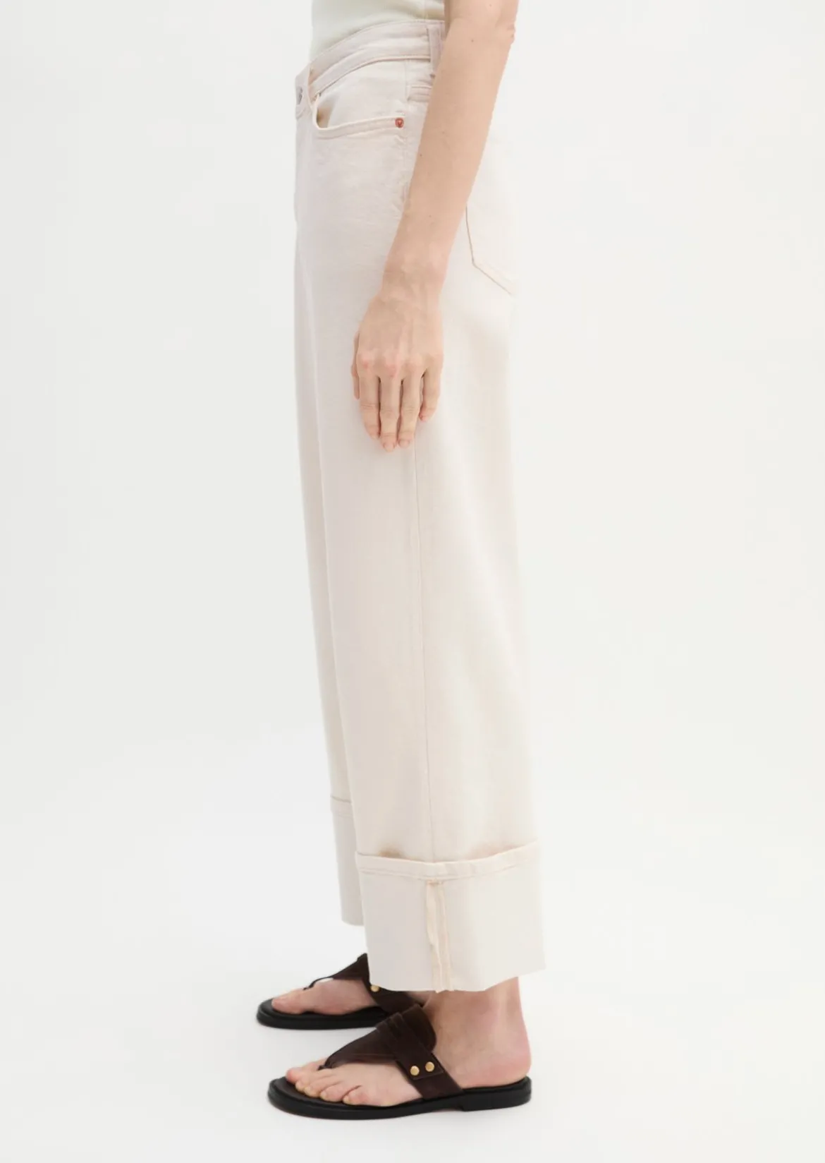 Jeans Model Fnja wide aus Organic-Cotton-Lyocell-Mix