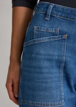 Jeans Model Iva boyfriend cropped aus softem Cashmere Touch Denim