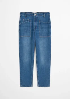 Jeans Model Iva boyfriend cropped aus softem Cashmere Touch Denim