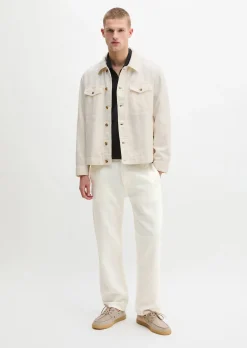 Jeans Model Kalmo straight aus Bio-Baumwolle und Leinen