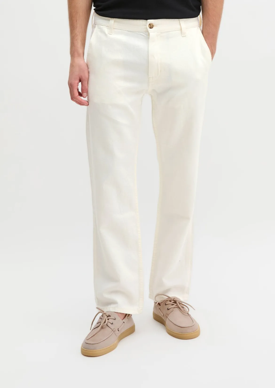Jeans Model Kalmo straight aus Bio-Baumwolle und Leinen