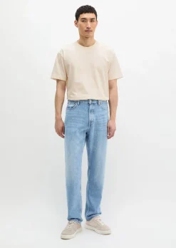 Jeans Model Kalmo straight aus besonders weichem TENCEL™ Lyocell, Leinen und Bio-Baumwolle