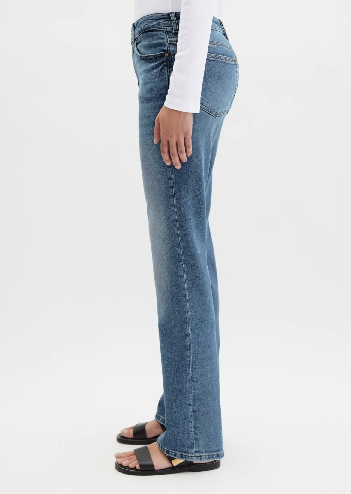 Jeans Model Kiruna flared aus Organic-Cotton-Mix-Stretch