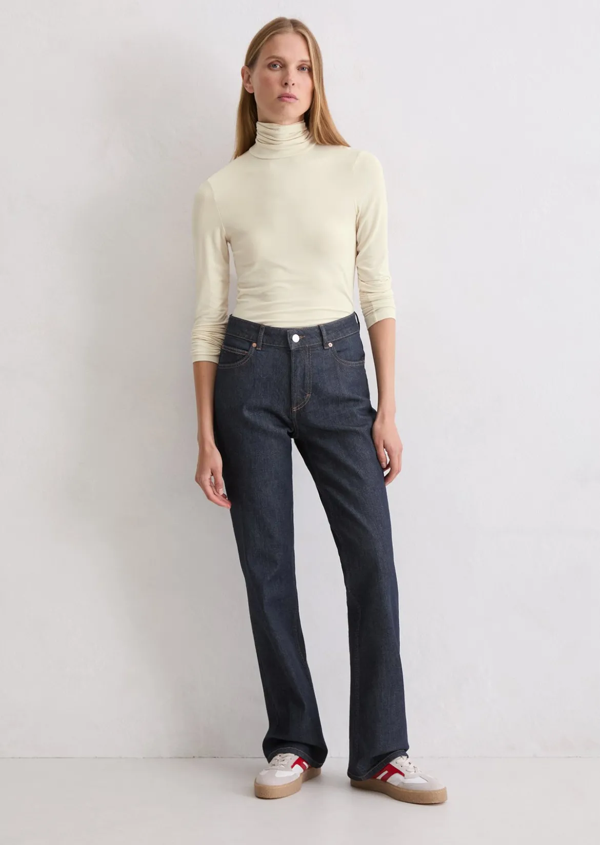 Jeans Model Kiruna flared aus Organic-Cotton-Mix-Stretch
