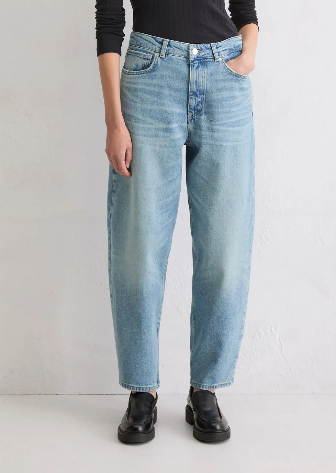 Jeans Model Lara barrel cropped mit CIRCULOSE®