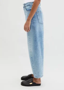 Jeans Model Lara barrel cropped aus reiner Bio-Baumwolle