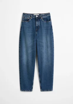 Jeans Model Lara barrel cropped aus Organic Cotton Stretch mit recyceltem Polyester