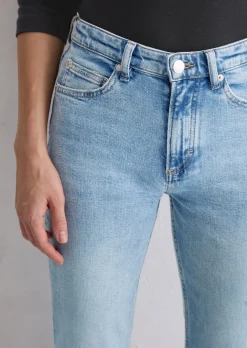 Jeans Model Linde straight cropped aus Bio-Baumwolle-Stretch