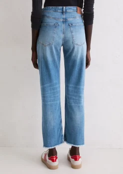Jeans Model Linde straight cropped aus softem Cashmere Touch Denim
